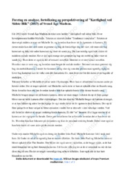 Kærlighed ved Sidste Blik | Analyse | Svend Åge Madsen
