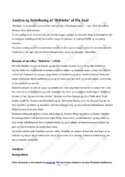 Befrielse | Noter Analyse | Pia Juul