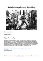Kvindebevægelsen og ligestilling | 1950’erne-1970’erne | DHO