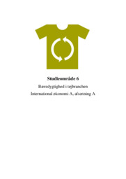Bæredygtighed i tøjbranchen | IØ | Afsætning | SO