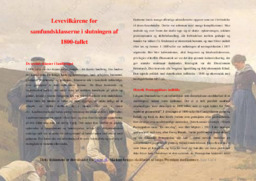 Levevilkårene for samfundsklasserne 1800 tallet | Historieopgave