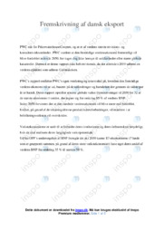 Fremskrivning af dansk eksport | Analyse