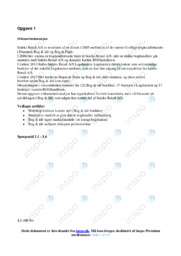 Indeks Retail AS | Analyse | Opgaver