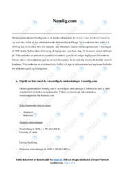 Nemlig com | Analyse | Opgave