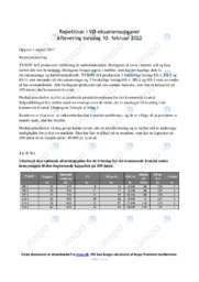 TYSON AS | Analyse | Eksamensopgaver
