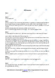 PBL eksamen | Virksomhedsøkonomi Noter