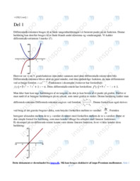 Differentialkvotienten | Emneopgave Matematik