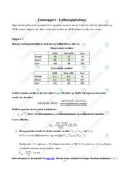 Uafhængighedstest | Emneopgave Matematik