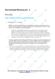 Prisdannelse & BNP indekstal | Noter International Økonomi