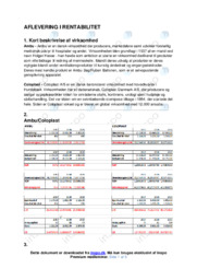 Aflevering I Rentabilitet  | Virksomhedsøkonomi