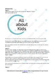 All about kids | Analyse | Virksomhedsøkonomi