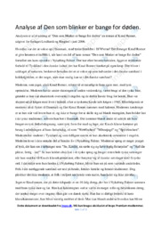 Den som blinker er bange for døden | Analyse | Opgave