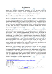 Trafikulykke | Analyse af novelle | Opgave