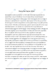 Oplysningstiden | Analyse | Opgave