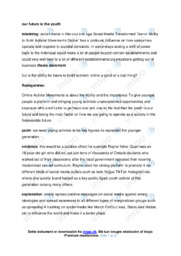 Our future is the youth | Activism | Noter Engelsk