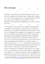 The Rich Man | Noter Engelsk Fantasi Historie