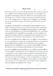 Oliver Green | Analyse | Afsætning