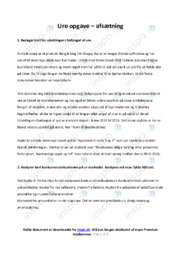 Udviklingen i forbruget af ure | Noter Afsætning Case