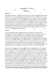 ‘Washdays’ | Analytical essay