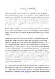 ‘Mid-Air’ | Analytical essay