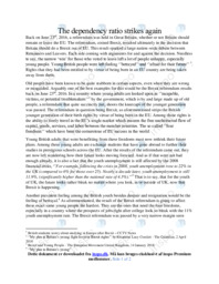 The dependency ratio strikes again | Essay