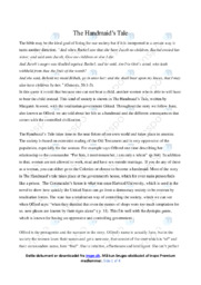 ‘The Handmaid’s Tale’ | Analytical essay