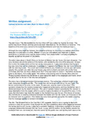 ‘The Moment Before the Gun Went Off’ | Analytical essay