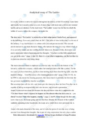 The ladder | Analytical essay | Sheila Purdy