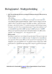 Blodtypefordeling | Biologi
