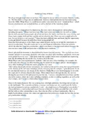 Grace | Analytical essay | Opgave i engelsk