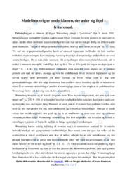 Politikken | Analyse af Debatindlæg | Signe Wenneberg | Opgave