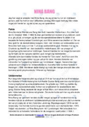 Nina Bang | Historie opgave