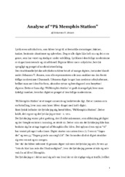 På Memphis Station | Analyse