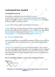Noter om carbonhydrider generelt | Kemi