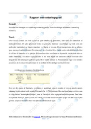 Sorteringsgrad | Rapport | Naturgeografi