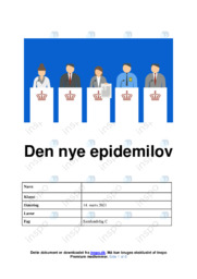 Den nye epidemilov | Rapport