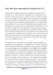 How to get empowered, not overpowered, by AI | Essay