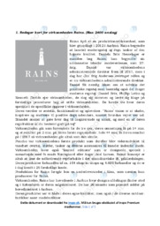 Rains ApS | Afsætning Case