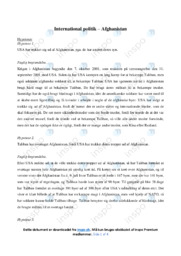 Afghanistan | Samfundsfag | International Politik
