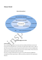 Fitness World | Omverdensanalyse