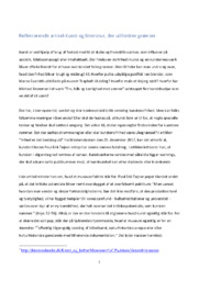 Reflekterende artikel-Kunst og litteratur, der udfordrer grænser