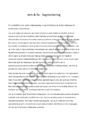 Jem og fix Segmentering