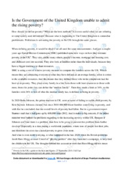The Government | The United Kingdom | Essay | Engelsk