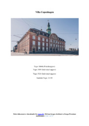Villa Copenhagen | Analyse | Praktikopgave | Afsætning