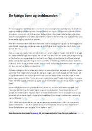 De fattige børn og troldmanden | Eventyr | Dansk