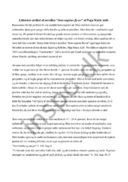 Litterære artikel af novellen “Som englene flyver”