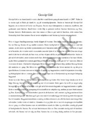 Gossip Girl analyse | Dansk