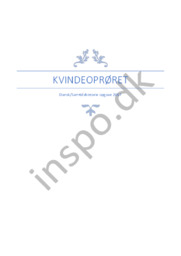 Kvindeoprøret | DHO