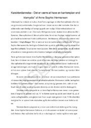 “Det er værre at have en karriereplan end klamydia” af Anne H.