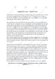 Nickel boys | Analytical essay